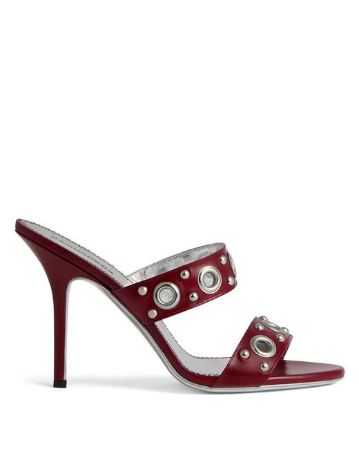 DSquared² Pink Eyelet-Embellishment Leather Sandals