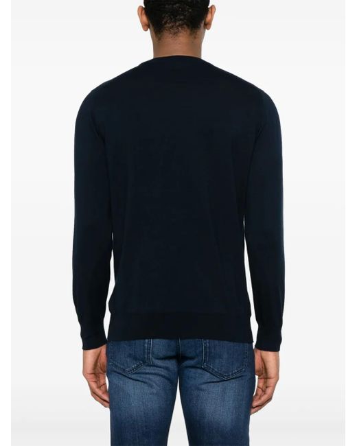 Kiton Blue Cotton Top for men