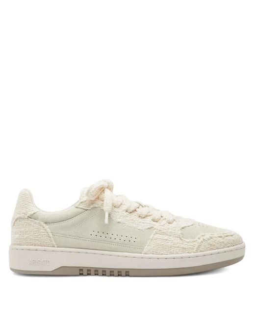 Axel Arigato White Dice Lo Woven Suede Sneakers for men