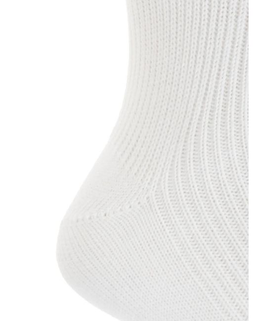 DSquared² White Chaussettes À Logo for men