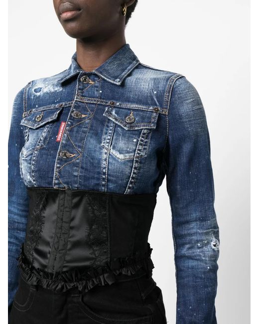 DSquared² Denim Jack in het Blue