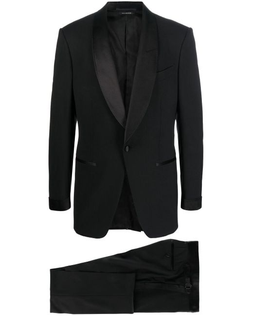 Tom Ford Wool Smoking James Bond Suit in Black for Men | Lyst UK