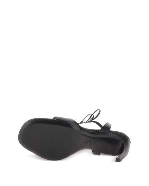 The Attico White Ora Tie-Fastening Heeled Sandals
