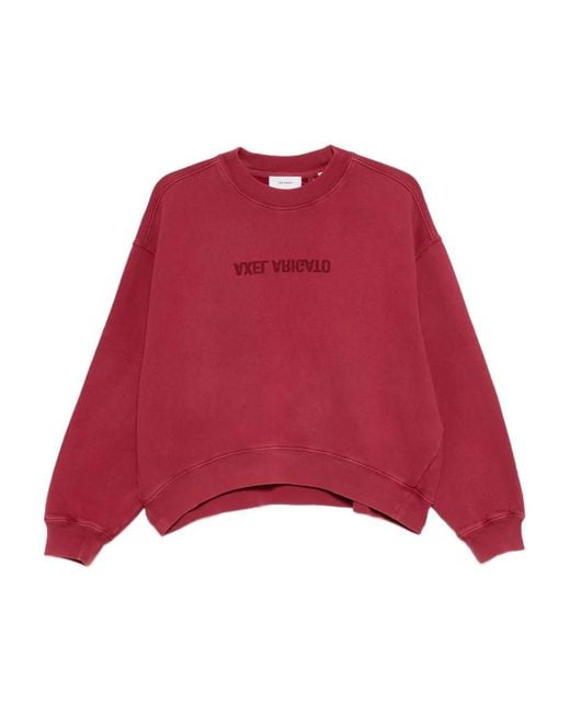 Axel Arigato Red Logo-Print Sweatshirt