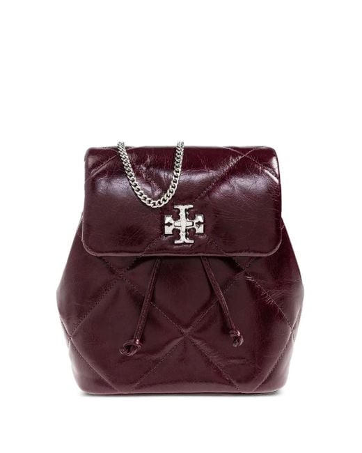 Tory Burch Purple Gesteppter Rucksack