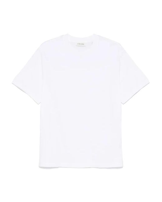 メンズ FRAME コットン Tシャツ White
