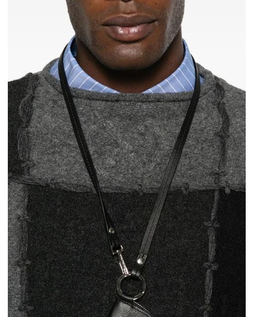 Adererror Black Patchwork Crew-Neck Sweater