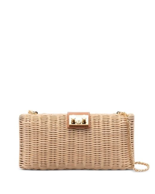 Rodo Natural Chain Clutch Bag