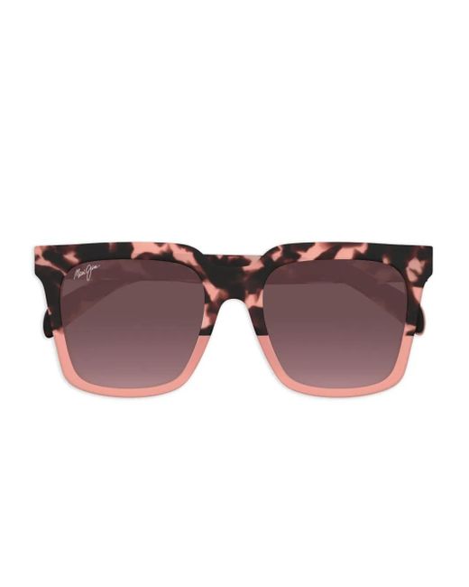 Maui Jim Brown Rooftops Tortoiseshell Square Sunglasses