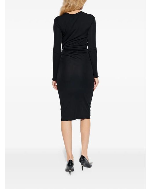 Tom Ford Black Belt-Detail Midi Dress