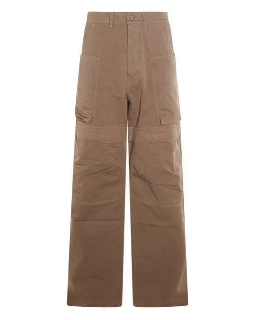 メンズ Rick Owens ワイドパンツ Brown