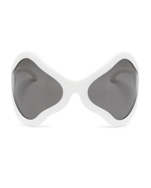 AVAVAV Gray Panda Wraparound-frame Sunglasses