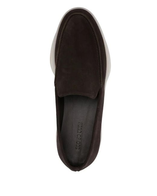 メンズ Fear Of God スエード ローファー Black