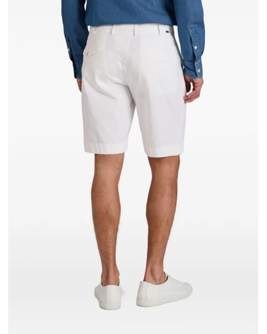 Slowear White Flap-Detail Shorts for men