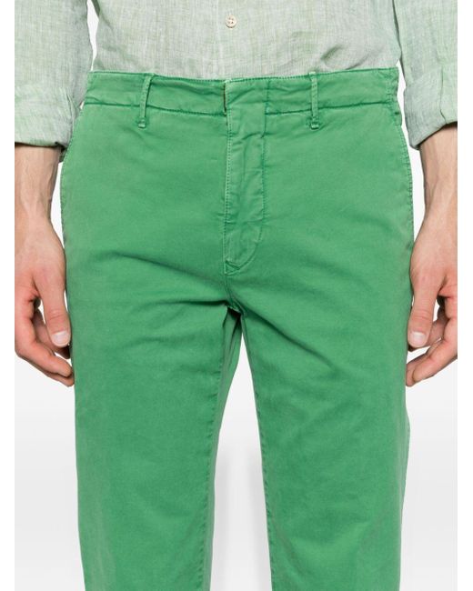 Incotex Green Straight-leg Cotton-blend Chinos for men