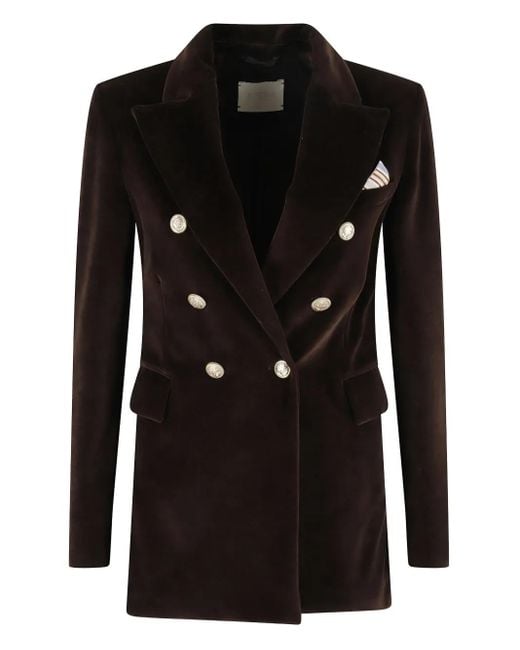 Blazer con doble botonadura Circolo 1901 de color Black