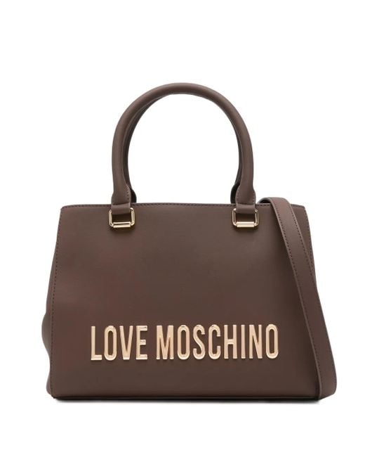 Love Moschino Brown Love Tote Bag
