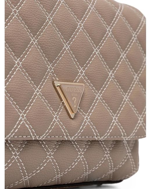Guess Gray Giully Quilted Crossbody Bag