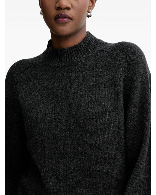 Sessun Black Wool Blend Sweater