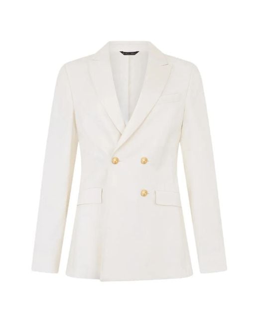 Brooks Brothers White Blazer À Boutonnière Croisée