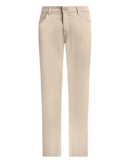 Etro Natural Buttoned Trousers for men