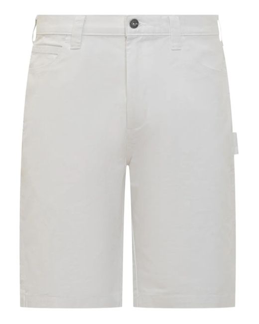 Dickies White Utility Shorts for men