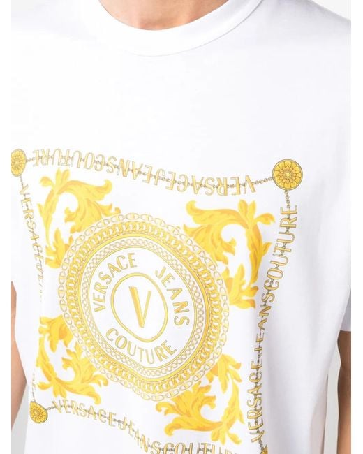 Versace Jeans Couture White T-shirts And Polos for men