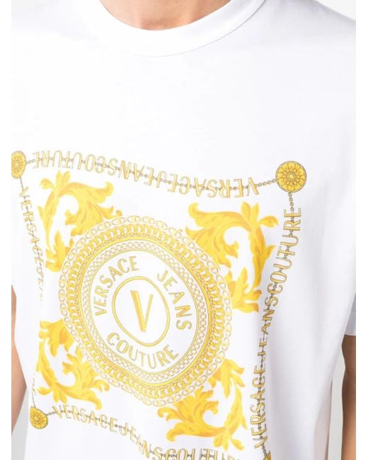 Versace Jeans Couture White T-shirts And Polos for men