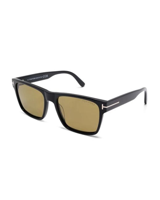 Tom Ford Black Square-Frame Sunglasses