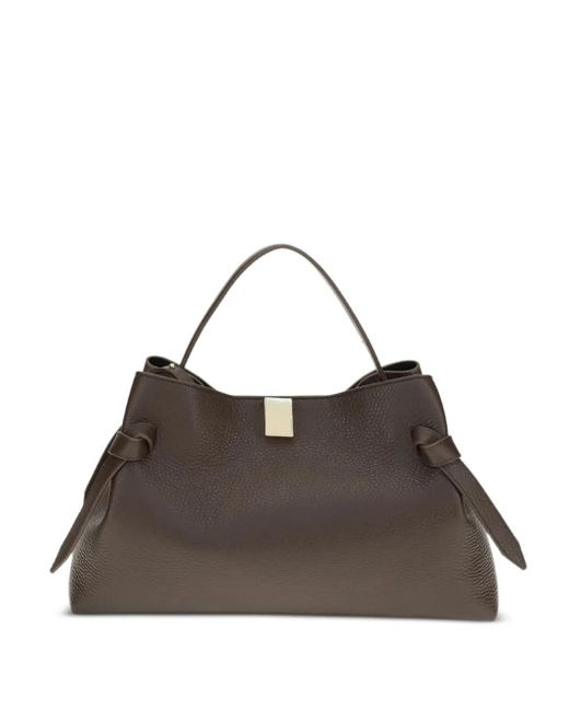 Bolso shopper Gyoza mediano Yuzefi de color Brown