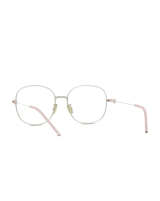 Givenchy White Brille Mit Ovalem Gestell