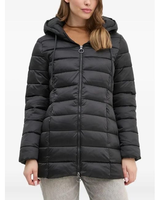 Sisley Black Hooded Zip Jacket