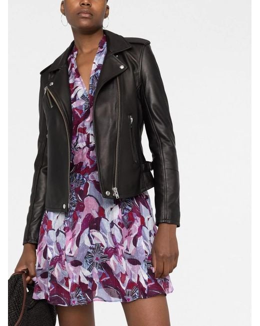 IRO Black Newhan Leather Jacket
