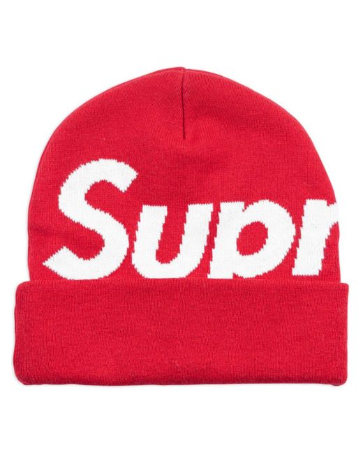 Gorro Big Logo Supreme de color Red