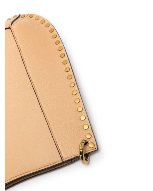 Isabel Marant Natural Oskan Leather Shoulder Bag