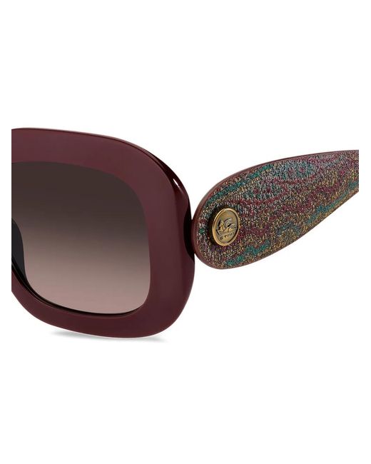 Etro Purple Oval-Frame Sunglasses
