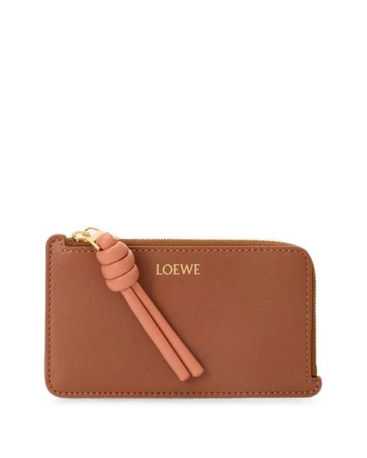 Loewe Brown Kartenetui Mit Logo-Print