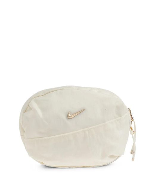 Nike White Sac À Bandoulière À Plaque Logo