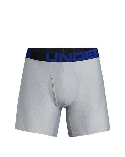 Under Armour Blue Logo-Waistband Boxers (Set Of Two) for men