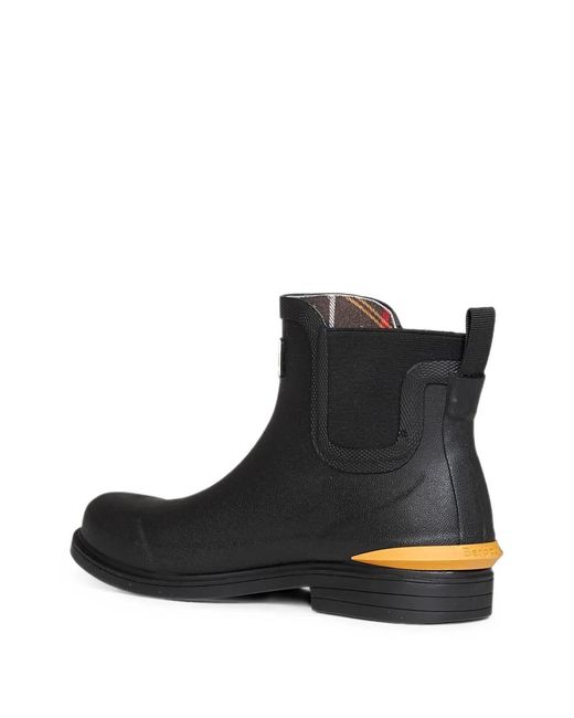 Barbour Black Abbeyfield Elasticated-Panel Ankle Boots