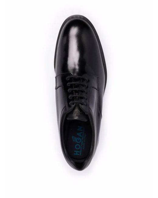 Hogan Black H576 - Derby Lace-ups With Rubber Bottom for men