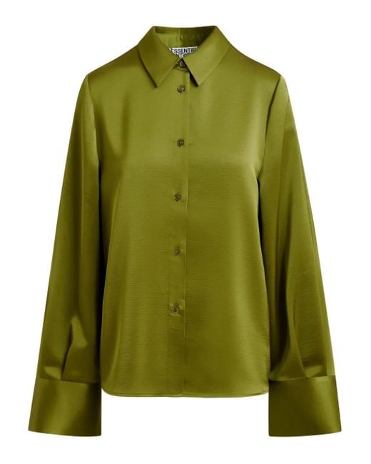 Camicia Con Colletto Alla Francese di Essentiel Antwerp in Green