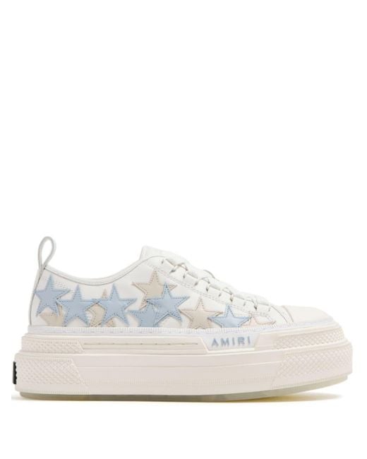 Amiri White Stars Court Platform Sneakers