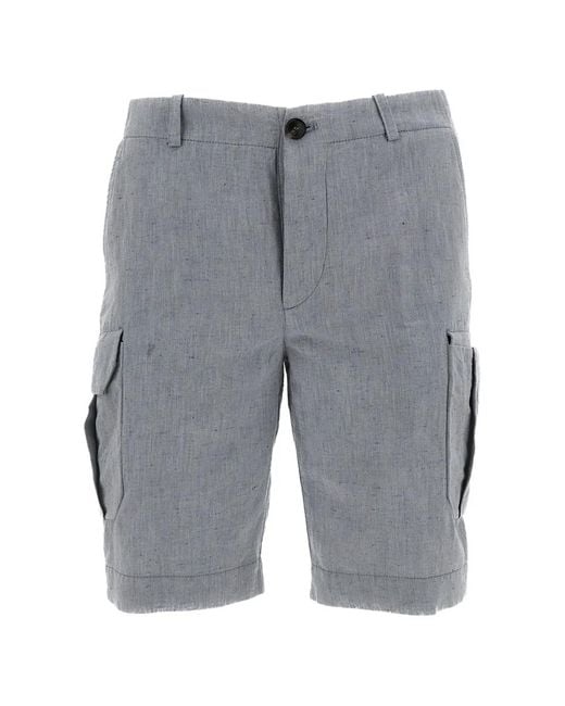 Rrd Gray Lynco Cargo Shorts for men