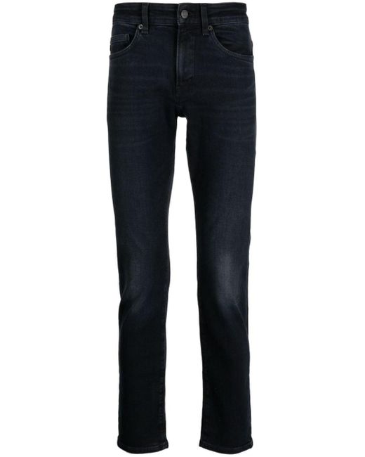 BOSS by HUGO BOSS Mid-rise Skinny Jeans in Blue for Men | Lyst