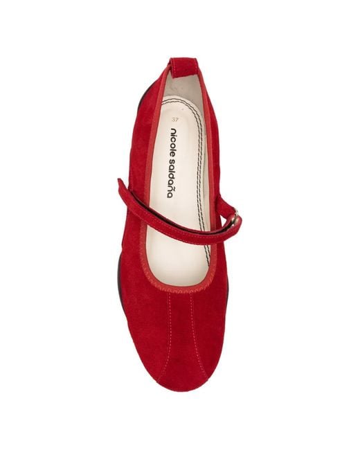 Nicole Saldanã Red Sophie 2 Ballet Flats