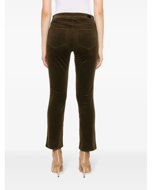 PAIGE Black Logo-Patch Corduroy Slim-Fit Trousers