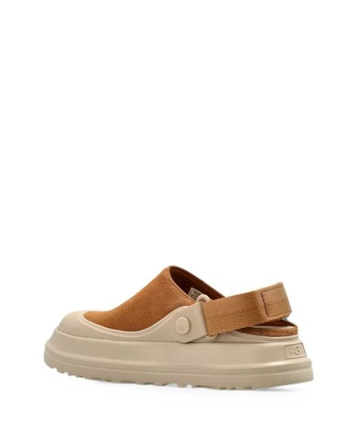 Ugg Brown Goldenglow Suede Clogs