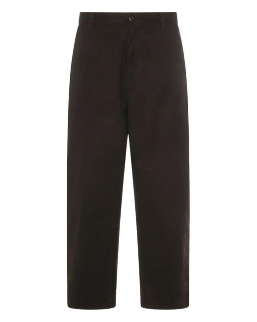 Carhartt Black Button Patch Trousers for men