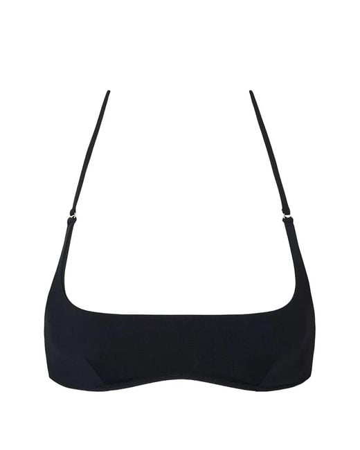 Tropic of C Black Hamaca Halterneck Bikini Top